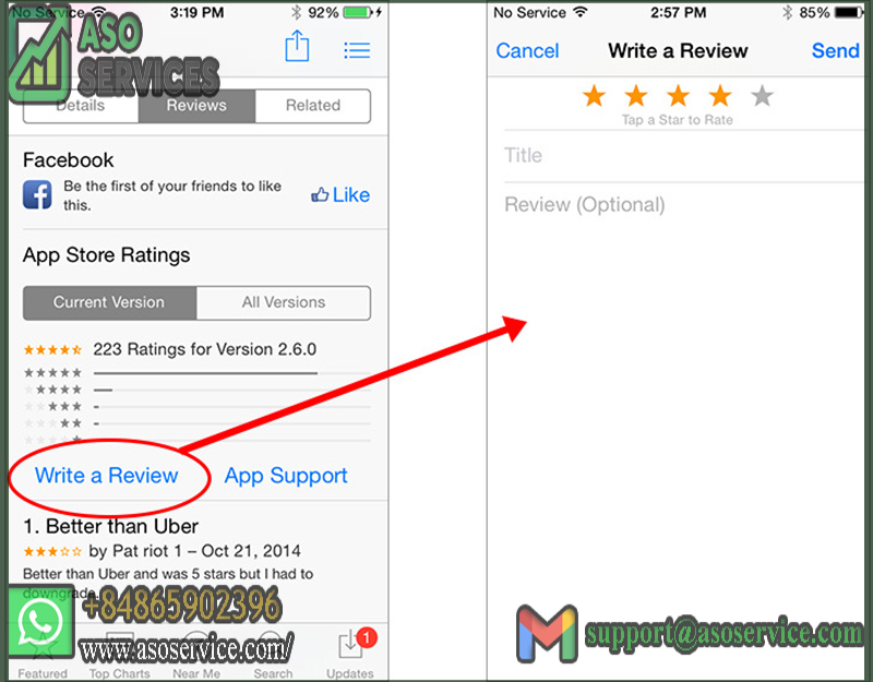 iOS app reviews and ratings